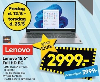 Bilka Lenovo 15,6" Full HD PC tilbud