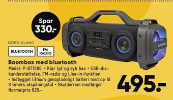 Boombox med bluetooth