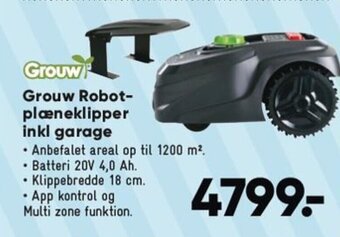 Bilka Grouw Robot-plæneklipper inkl garage tilbud