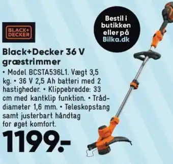 Black+Decker 36 V græstrimmer