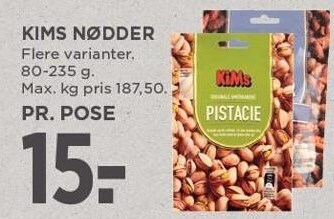 MENY Kims nødder tilbud