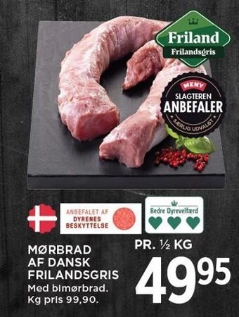 MENY Mørbrad af dansk frilandsgris tilbud