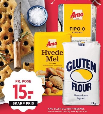 MENY Amo eller gluten hvedemel tilbud