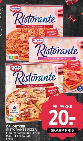 MENY Dr. oetker ristorante pizza tilbud
