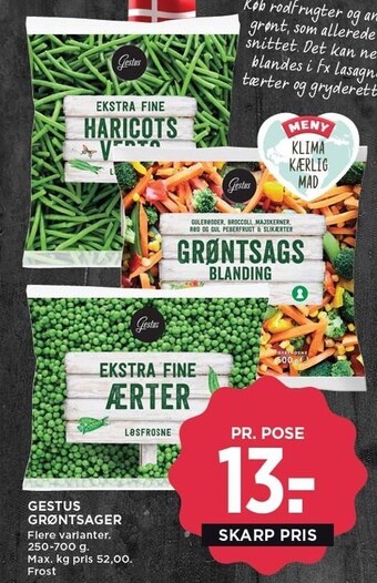 Gestus grøntsager