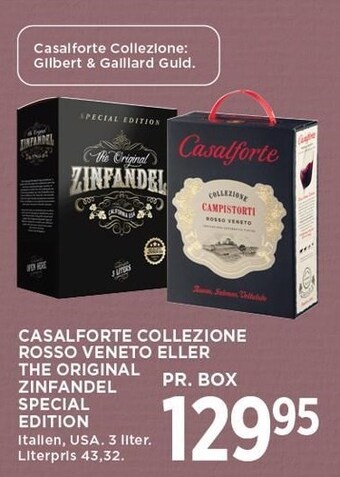 Casalforte collezione rosso veneto eller the original zinfandel special edition