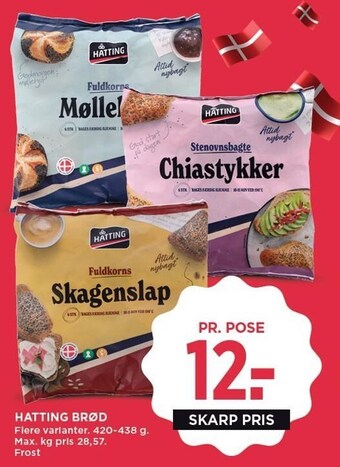 MENY Hatting brød tilbud