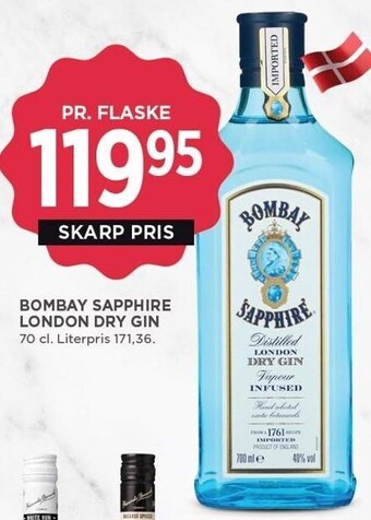 MENY Bombay sapphire london dry gin tilbud