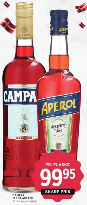 MENY Campari eller aperol tilbud