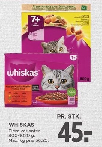 MENY Whiskas tilbud
