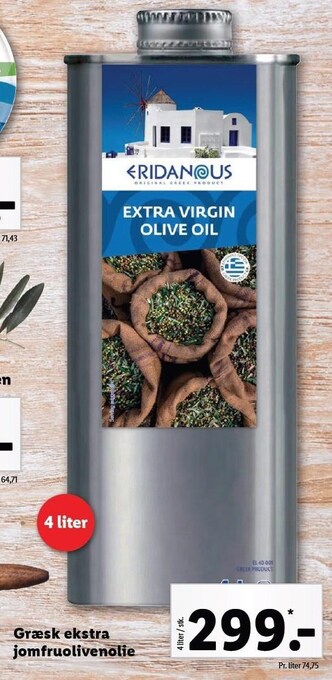 Lidl Græsk ekstra jomfru olivenolie tilbud