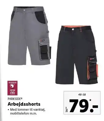 Lidl Parkside arbejdsshorts tilbud