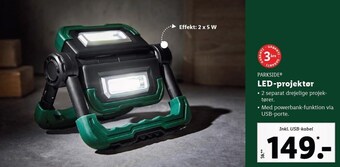 Lidl Parkside led-projektør tilbud