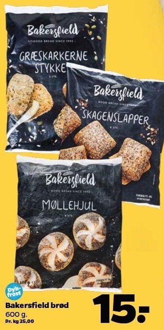 Netto Bakersfield brød tilbud