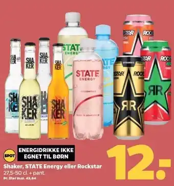 Shaker, state energy eller rockstar