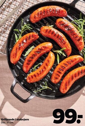 Grillpande i støbejern