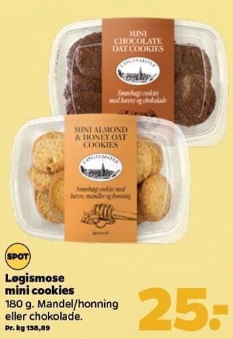 Netto Løgismose mini cookies tilbud