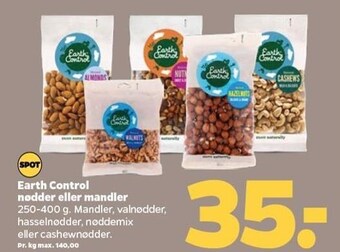 Netto Earth control nødder eller mandler tilbud