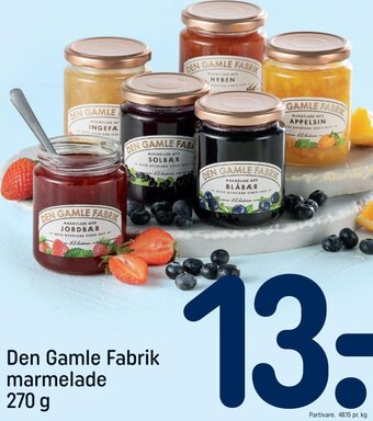 REMA 1000 Den Gamle Fabrik marmelade 270 g tilbud