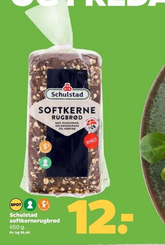 Netto Schulstad softkernerugbrød tilbud