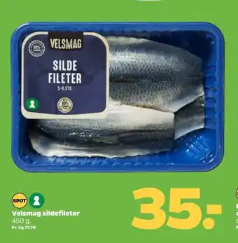 Netto Velsmag sildefileter 450 g. tilbud
