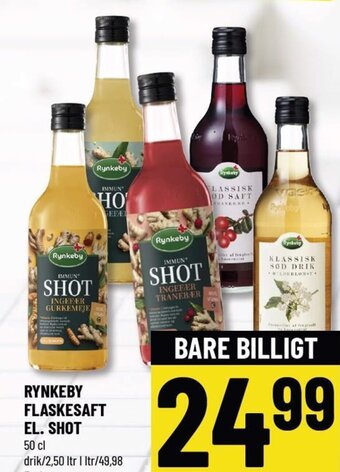 Løvbjerg RYNKEBY FLASKESAFT EL. SHOT tilbud