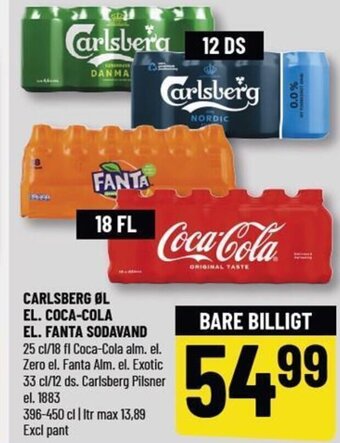Løvbjerg CARLSBERG ØL EL. COCA-COLA EL. FANTA SODAVAND tilbud