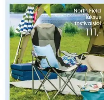 Bilka North Field luksus festivalstol tilbud