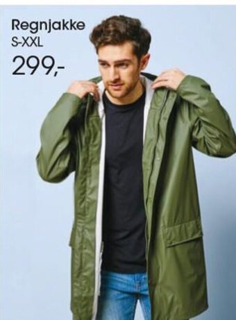 Regnjakke S-XXL