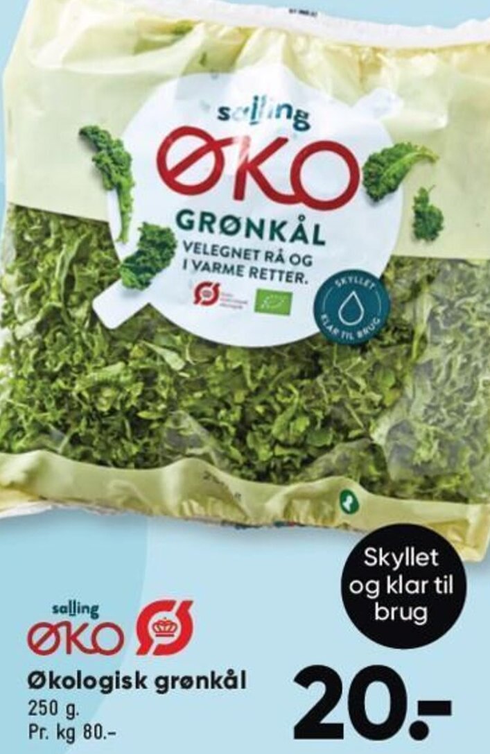 Bilka Økologisk grønkål tilbud