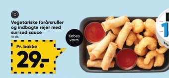 Bilka Vegetariske forårsruller og indbagte rejer med sur/sød sauce tilbud