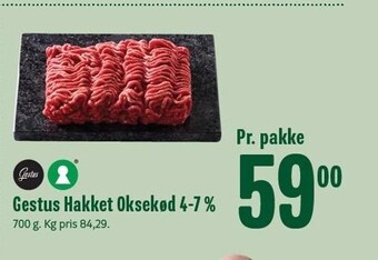 Min Købmand Gestus hakket oksekød 4-7% tilbud