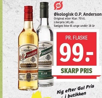 SPAR Økologisk o.p. anderson tilbud