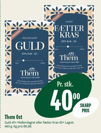 Min Købmand Them ost tilbud