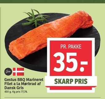 SPAR Gestus bbq marineret filet a la mørbrad af dansk gris tilbud