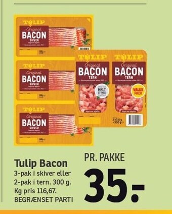 SPAR Tulip bacon tilbud