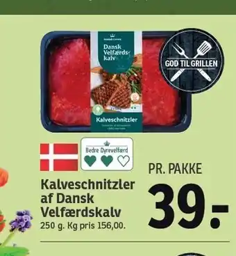 SPAR Kalveschnitzler af dansk velfærdskalv tilbud