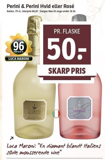 SPAR Perini & perini hvid eller rosé tilbud