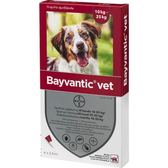 Land & Fritid Bayvantic vet, loppe- og flåtmiddel til hund tilbud