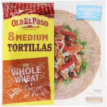 Old el paso 2 x tortillabrød fuldkorn | 8 stk. tortillabrød med fuldkorn og mange fibre. godt til tacos eller som wraps med f
