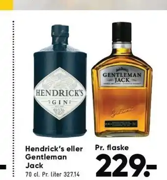 Bilka Hendrick's el. gentleman jack tilbud