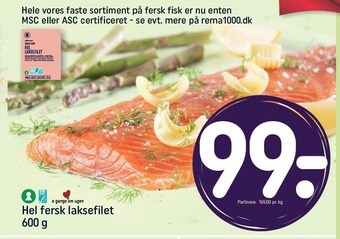 REMA 1000 Hel fersk laksefilet tilbud