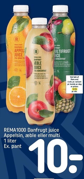 REMA 1000 Rema 1000 danfrugt juice tilbud