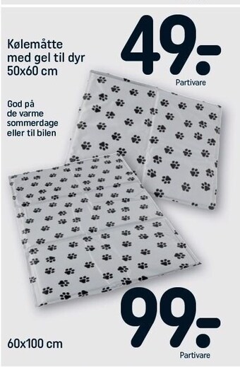 REMA 1000 Kølemåtte med gel til dyr tilbud