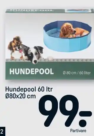 REMA 1000 Hundepool 60 ltr tilbud