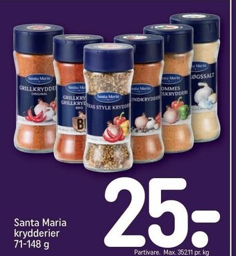REMA 1000 Santa maria krydderier tilbud