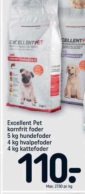 REMA 1000 Excellent pet kornfrit foder tilbud