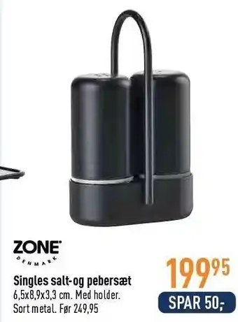 Zone singles salt- og pebersæt