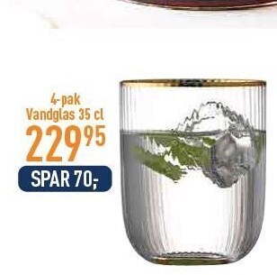Imerco 4-pak vandglas tilbud