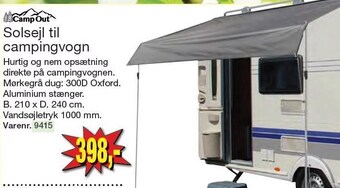 Solsejl til campingvogn
